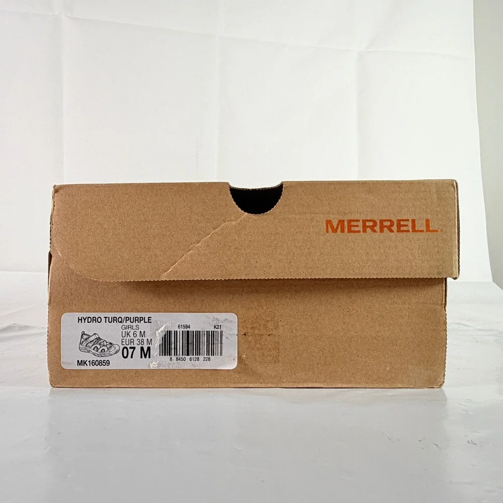 Merrell Hydro Girls Size 7‎ M Turquoise Purple Water Sport Sandals New in Box